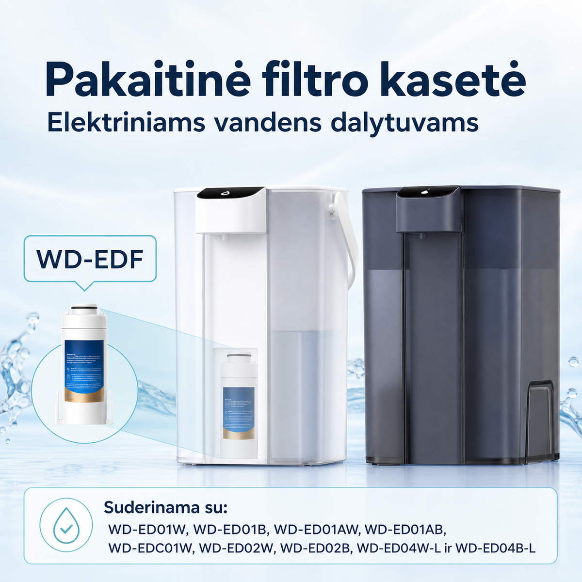 WD-EDF pakaitinė kasetė
