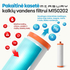 M150202 pakaitinės kasetės savybės ir suderinamumas
