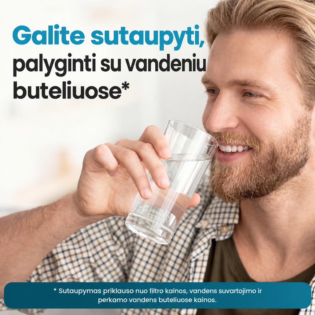Filtruoto vandens naudojimas kasdien