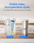 Elektrinis stalinis vandens filtras, 3,5 l