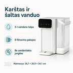 CT01 5 l talpa, 8 filtravimo pakopos ir matmenys
