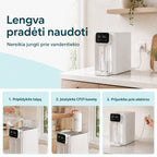 CT01 naudojimo pradžia be vandentiekio jungties
