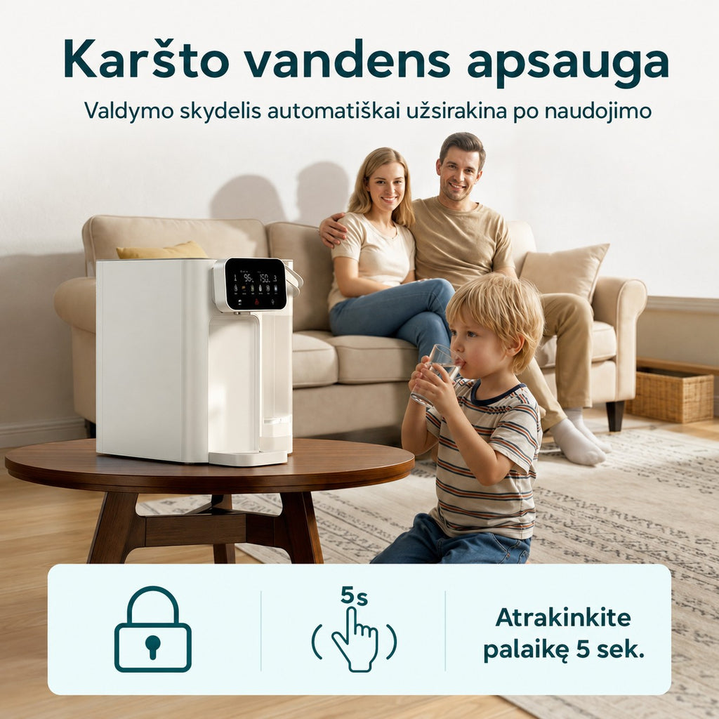 CT01 automatinė karšto vandens valdymo skydelio apsauga