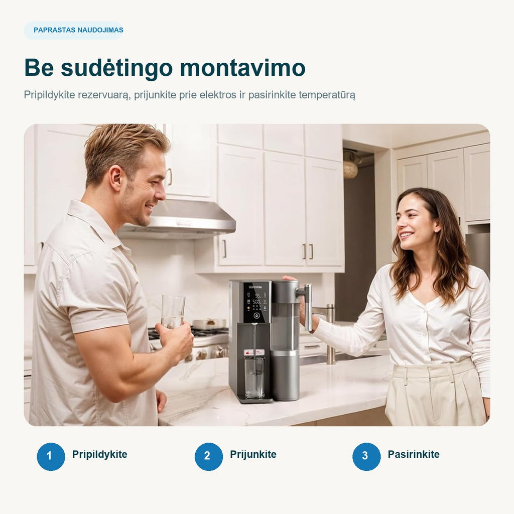 Waterdrop A2G – naudojimas ant stalviršio be sudėtingo montavimo