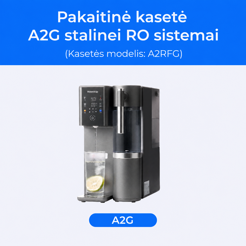 A2RFG pakaitinės kasetės suderinamumas su A2G staline sistema
