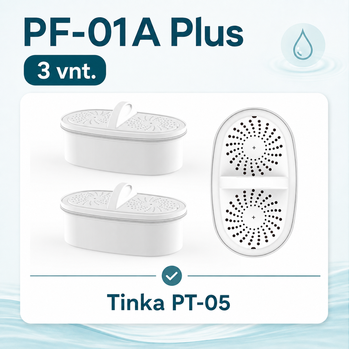 PF-01A Plus 3 kasečių komplektas, tinkantis PT-05 sistemai