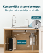 Waterdrop TSU-W matmenys ir montavimas po kriaukle