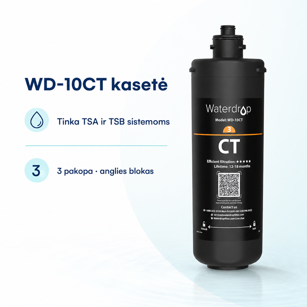 WD-10CT kasetė tinka TSA ir TSB sistemoms
