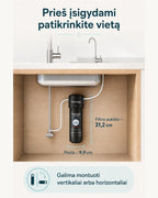 Waterdrop WD-10UB filtro matmenys