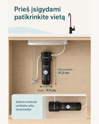 Waterdrop WD-10UB-B filtro matmenys