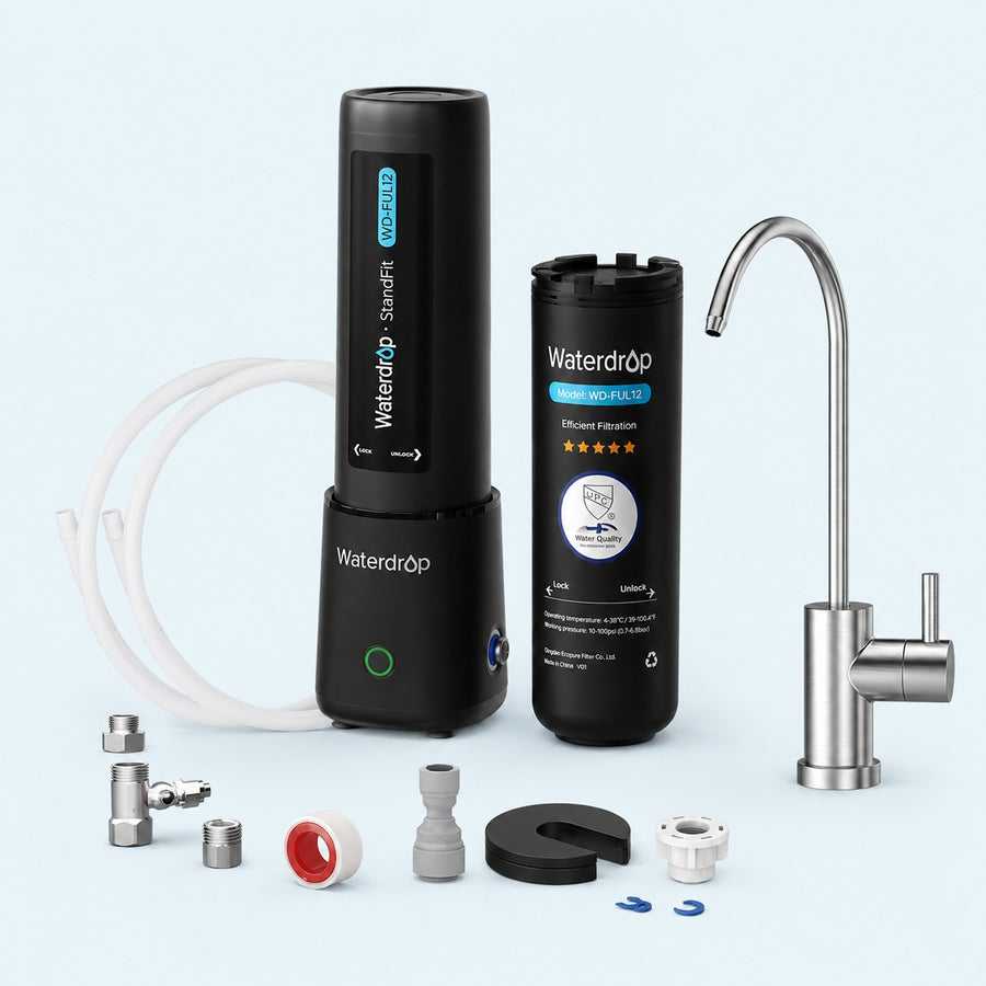 Waterdrop WD-UL12B StandFit vandens filtras ir atskiras čiaupas